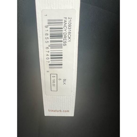 Trina Turk Fancy One Shoulder Black Dress New With Tags $198 - Picture 7 of 7